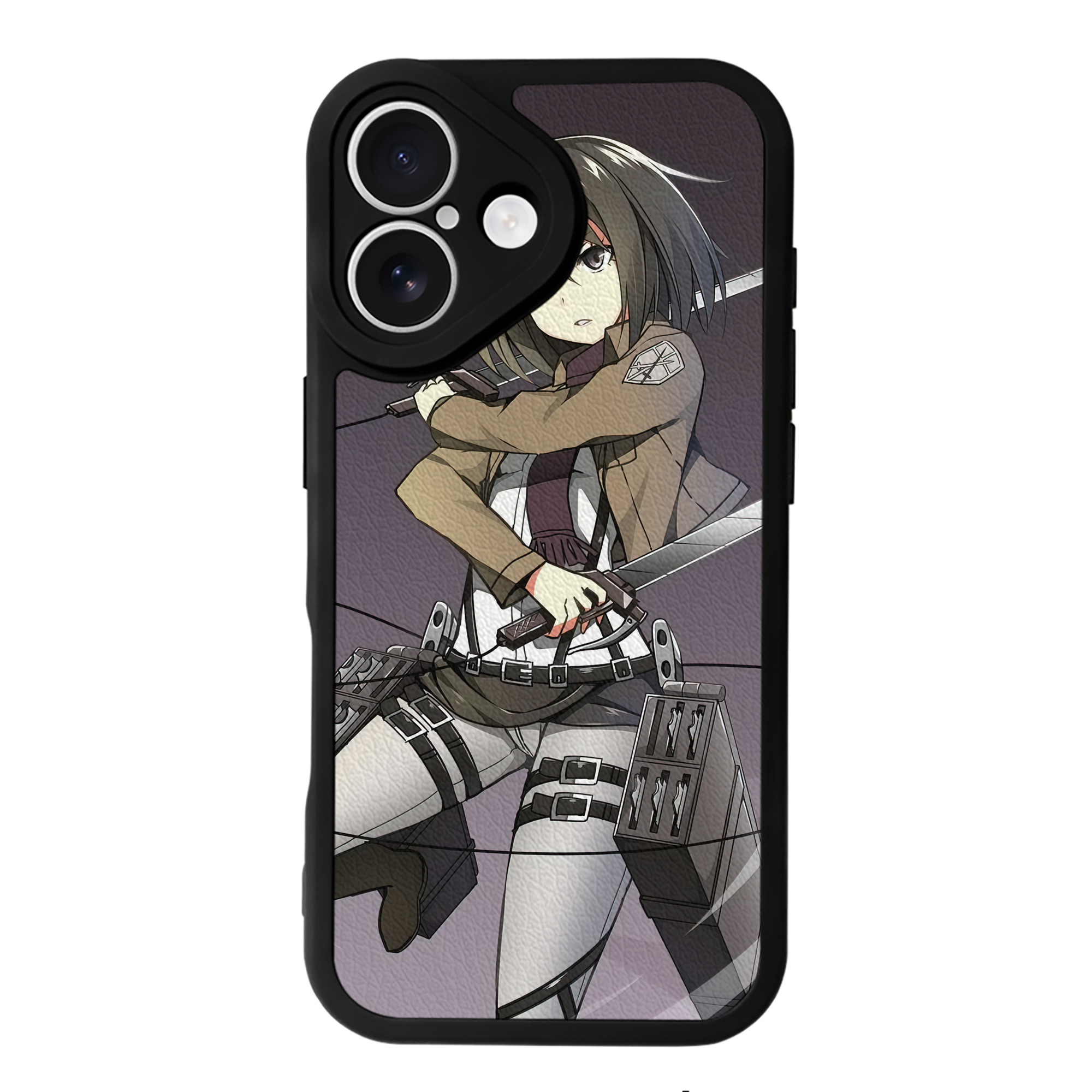 （画像用） 進撃の巨人 Attack on Titan 【iPhone 16シリーズ対応】シリコンスマホケース（レザー調） 材質：シリコン
